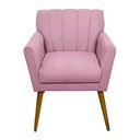 Ver imagem 2 de Poltrona Decorativa Cecília - Rosa - Renascer Decor