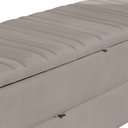 Ver imagem 4 de Calçadeira Recamier Baú Sapateira Casal Queen 160cm Ayla Suede Tampo Reto - Estopar Ayla 160cm Suede