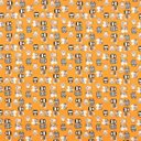 Ver imagem 2 de Lençol de Elástico Vivain Infantil Coruja Laranja 100% Algodão