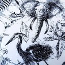 Ver imagem 3 de Capa de almofada VivaIN infantil zoo branca e preta