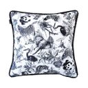 Ver imagem 1 de Capa de almofada VivaIN infantil zoo branca e preta