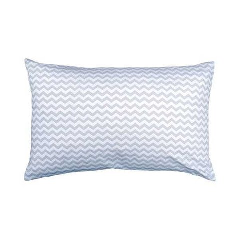 Capa de almofada VivaIN rineira infantil chevron cinza e branco
