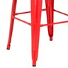Kit - 3 x Banquetas Altas Iron Tolix - Industrial - Vintage - Vermelho - 5