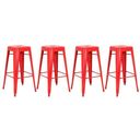 Ver imagem 1 de KIT - 4 x banquetas altas Iron Tolix - Industrial - Vintage - Vermelho