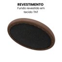 Ver imagem 5 de Assento Redondo para Banqueta Banco Alto Estofado 35 cm Corino:Marrom