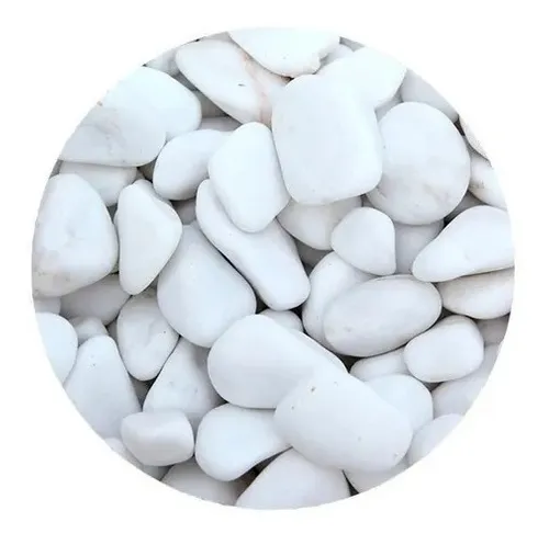 Pedras Decorativas Branca Sauna Lareira - 10 Kg - 6