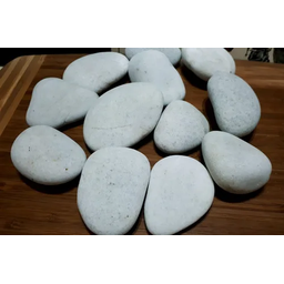 Pedras Decorativas Branca Sauna Lareira - 10 Kg - 4