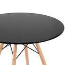 Ver imagem 4 de Conjunto de Mesa Eames Eiffel 80cm Preto + 3 Cadeiras Estofadas Botonê Branco