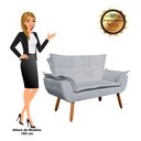 Ver imagem 6 de Namoradeira Opala Suede Cinza Castanho