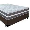 Ver imagem 5 de Cama Box Casal Sintético + Colchão Anjos Black Graphite Molas Ensacadas 138x188x64cm Marrom
