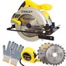 Serra Circular 1700W Stanley 110V com Kit Luva, Disco e Trena - 1