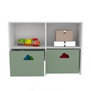 Ver imagem 4 de Estante Organizadora Nicho com Baús Nuvem Verde Jade Spencer 100% Mdf Woodcore