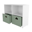 Ver imagem 6 de Estante Organizadora Nicho com Baús Nuvem Verde Jade Spencer 100% Mdf Woodcore