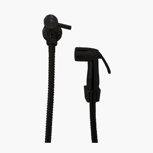 Ducha Higienica com Trava - Preto Konnen Metais Sanitários BH-N-DCH-1-1B preto-BLACK fosco/escovado-
