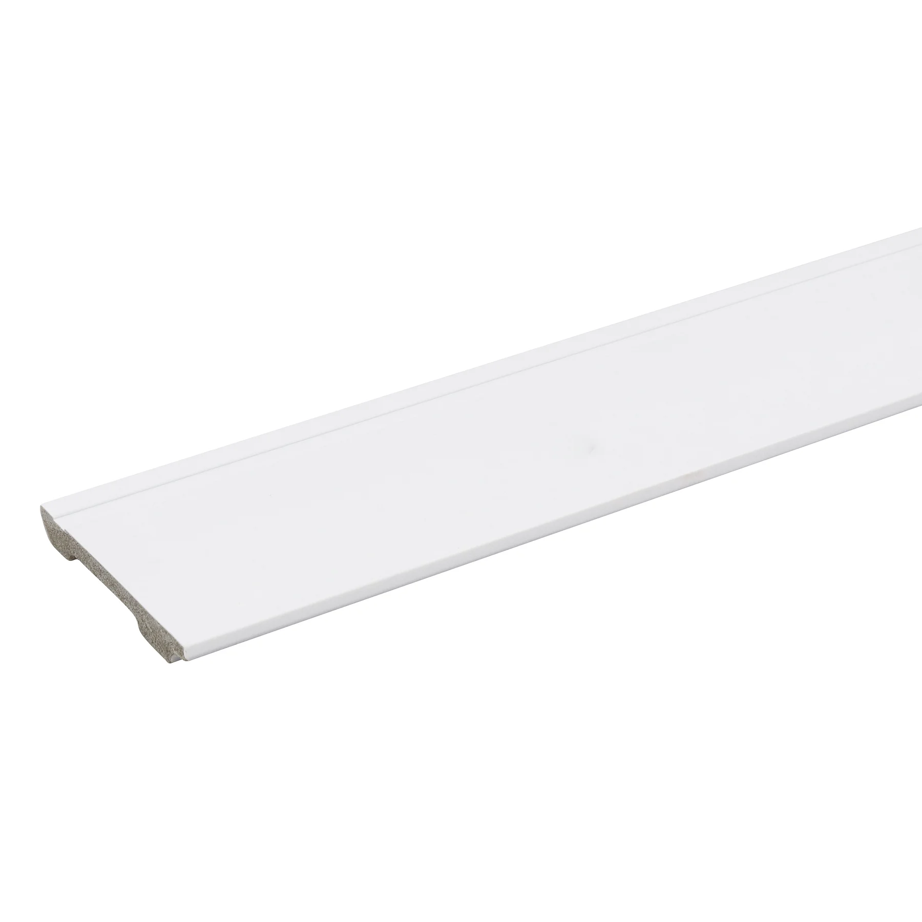 Rodapé de Poliestireno Branco com Friso 240x15cm - 4