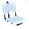 Cadeira para Barco Giratória Prática Dobrável com Suporte de Guarda Sol Branca - 4