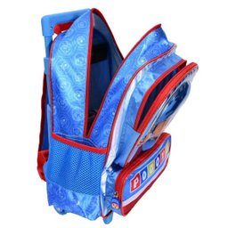 Mochila de Rodinhas Pocoyo em Alto Relevo Azul - 4