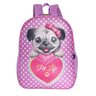 Mochila Infantil Costas Pet Life Cachorrinho Com Lantejoula Pink - 1