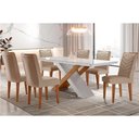 Ver imagem 1 de Mesa Cozinha Imperatriz 180 + 6 Cad Londrina Capuccin Rufato