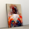 Quadro Canvas Decorativo 80x60 Centimetros Capitao America 08 - 2
