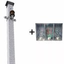 Ver imagem 1 de Kit Caixa Luz Para 2 Medidores + Poste Padrão Enel Cabo 16mm Taf