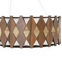 Ver mais imagens de Luminária Decorativa Madeira Pendente Redondo Guarapari 45cm