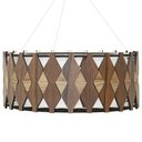 Ver imagem 4 de Luminária Decorativa Madeira Pendente Redondo Guarapari 45cm