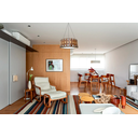 Ver imagem 3 de Luminária Decorativa Madeira Pendente Redondo Guarapari 45cm