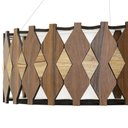 Ver imagem 5 de Luminária Decorativa Madeira Pendente Redondo Guarapari 45cm