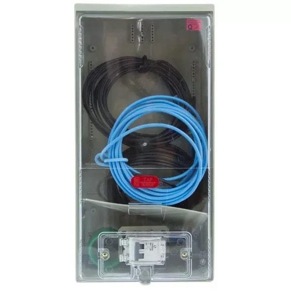 Kit Caixa Luz Para 1 Medidor + Poste Padrão Enel + Caixa Padrão Sabesp Cabo 16mm Taf - 4