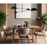 Pendente 4 Lâmpadas Luz Direta e Indireta Mesa Jantar Pá:aluminio Escovado - 1