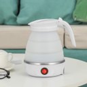Ver imagem 6 de Jarra Chaleira Eletrica Silicone Retratil 600Ml Portatil Viagem Passeio Cha Cafe Bebida Quente Ferve