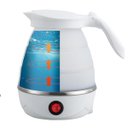 Ver mais imagens de Jarra Chaleira Eletrica Silicone Retratil 600Ml Portatil Viagem Passeio Cha Cafe Bebida Quente Ferve