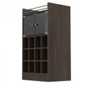 Ver imagem 4 de Adega Bar para 12 Garrafas 2 Portas Vidro 0197 Retrô