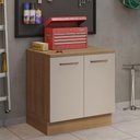 Ver imagem 1 de Balcão Multiuso 80cm 2 Portas Rustic/crema Agata Madesa Rustic/crema