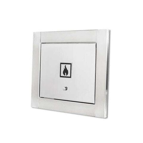 Visor de Gás em Inox Escovado Design Moderno Clean