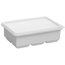Ver imagem 1 de Forma de Gelo Silicone com Tampa 6 Cubos Cinza Lyor Freezer Drinks Sucos 16,5x13cm