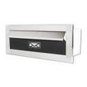 Ver imagem 1 de Caixa de Correio Carta e Revista Frente em Inox Escovado com Tarja Marron