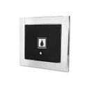 Ver imagem 1 de Visor de Água Preto com Moldura em Inox Polida Brilhante Espelhada