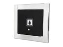 Ver imagem 1 de Visor de Água Preto com Moldura em Inox Polida Brilhante Espelhada