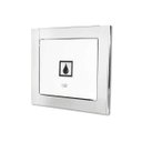 Ver imagem 1 de Visor de Água Branco com Moldura em Inox Polida Brilhante Espelhada