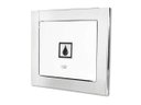 Ver imagem 1 de Visor de Água Branco com Moldura em Inox Polida Brilhante Espelhada