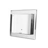 Visor de água branco com moldura em inox polida brilhante espelhada - 2