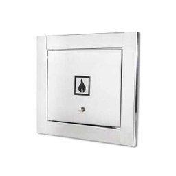 visor de gás em 100% Inox polido brilhante espelhado Design moderno clean - 1