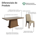 Ver imagem 6 de Conjunto Sala de Jantar Tampo de Madeira 6 Cadeiras Rustic/Crema/Imperial Assis Madesa