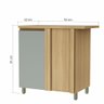 Balcão Modular Canto 1 Porta Rainha 92x52cm 100 Mdf - Nesher - 2