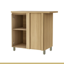 Ver imagem 4 de Balcão Modular de Canto 1 Porta MDF Rainha Marrom/Verde - Nesher