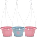 Ver imagem 5 de Kit Com 3 Vasos 6L Para Pendurar Com Hastes Plantas E Flores