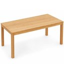 Ver imagem 5 de Mesa de Jantar 6 Lugares 180cm com 02 Bancos de Madeira Maciça Dunia F06 Rústico Claro - Lyam