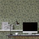 Ver imagem 1 de Papel de Parede Camuflagem Verde Quadriculada-60x300cm